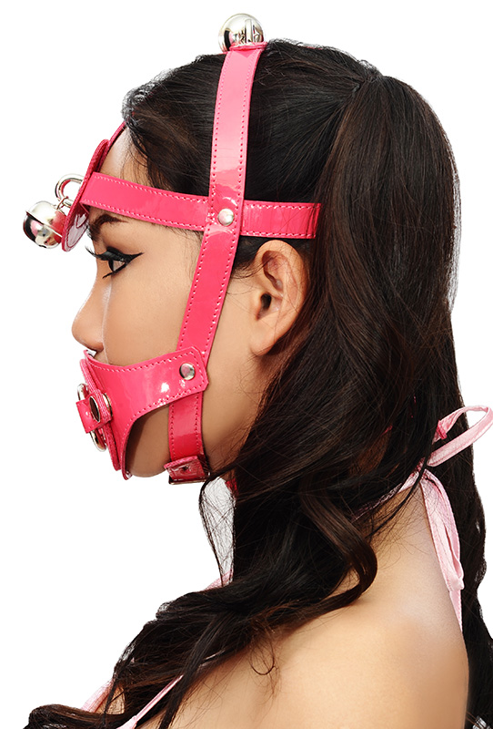 PVC Gag Head Harness bon136 4