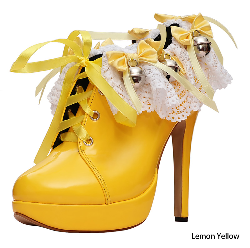 5 inch Prissy Bells Shoes yellow 01