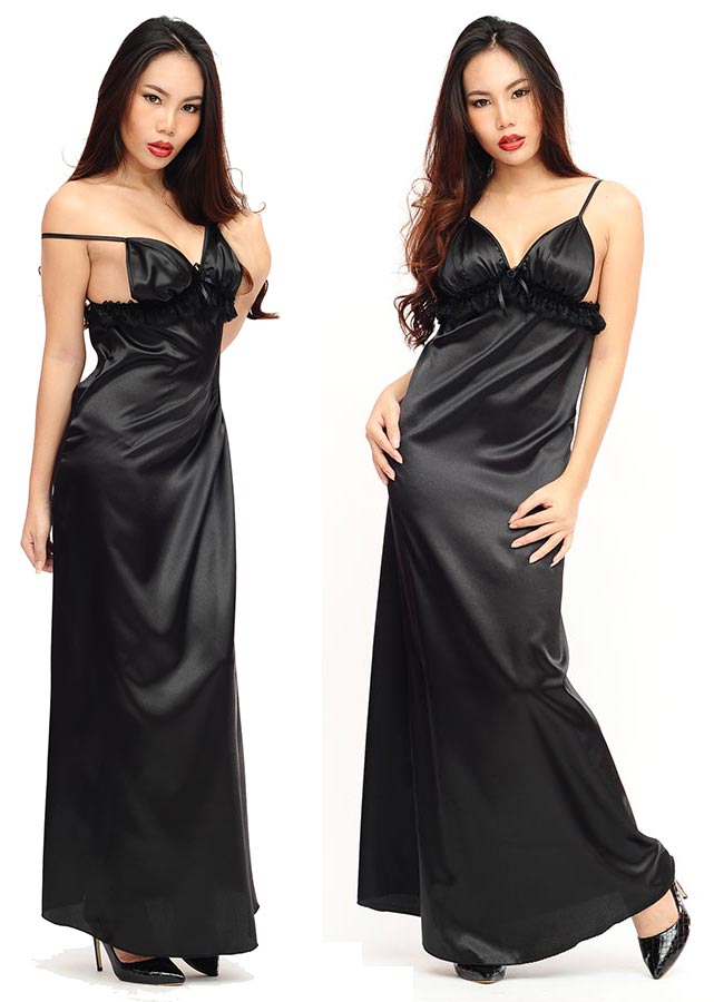 seryna nightgown black sat305 1