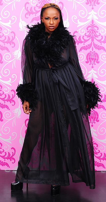 Hollywood gown feathered sat942 01