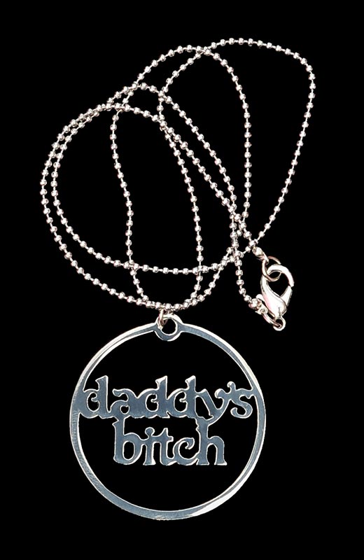 daddys bitch tag necklace 9